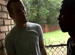 White Crestfallen House-servant Fucked Wide of Black Gay Muscular Dude 02