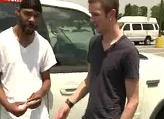 Sexy White Youngster Without a condom Gay Sex With Husky Jet-black Guy 03