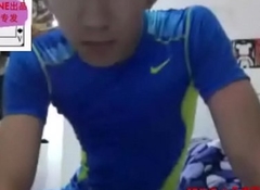 Young Chinese Athlete Jerks Off In Suit