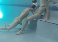 Straight hunk receives paid to get fucked anally underwater