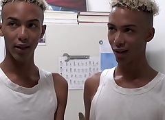 Hot phthisic black twink identical twin brothers diego added to dante threesome with black stepbrother eric ford in credentials kitchen