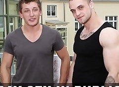 GAYWIRE - Czech Flesh Hunks Franc Zambo & Thomas BBQ Together with Light of one's life In Public